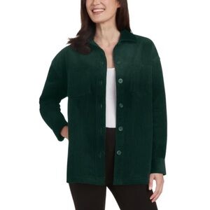 S: Matty M Button-Up Corduroy Jacket Green